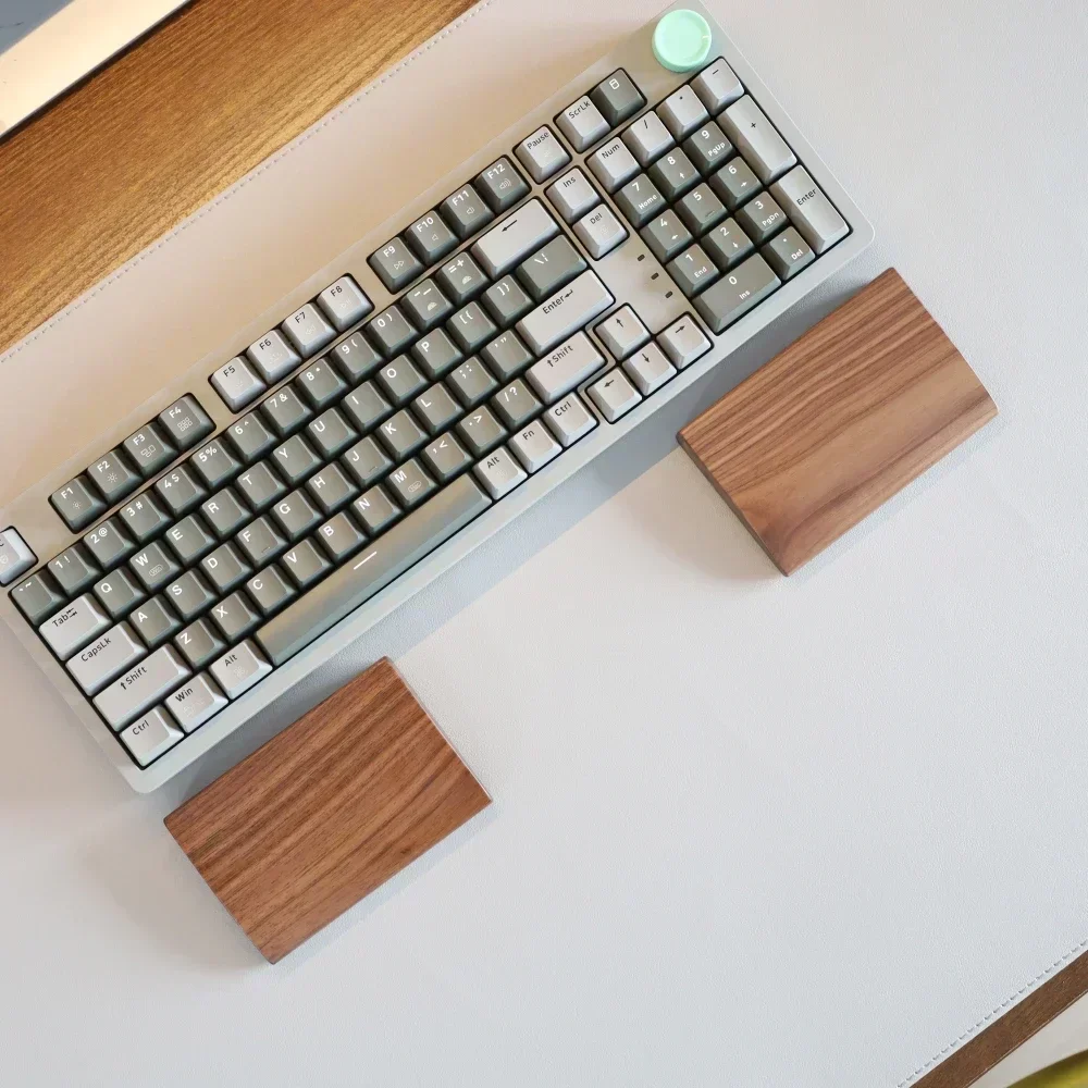 Wrist Rest Wood - ไม้วอลนัท Plam REST ที่กําหนดเองไม้ปาล์มความเครียดแป้นพิมพ์ไม้ WRIST REST
