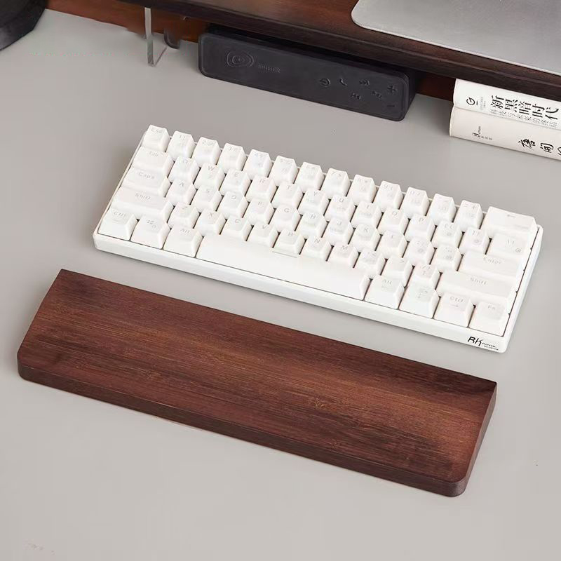 Wrist Rest Wood - ที่รองข้อมือไม้ไผ่สำหรับคีย์บอร์ดแบบกลไก เหมาะสำหรับคีย์บอร์ด 60 87 104 ปุ่ม