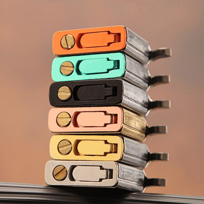 Gasket Mount Kit - หลายสีโลหะผสมปิดผนึกด้านล่างการใช้ถัง LeakProof น้ํามันประหยัดฐานปะเก็นสําหรับ Zippo ไฟแช็กด้านในป้องกันน้ํามันรั่ว Pad