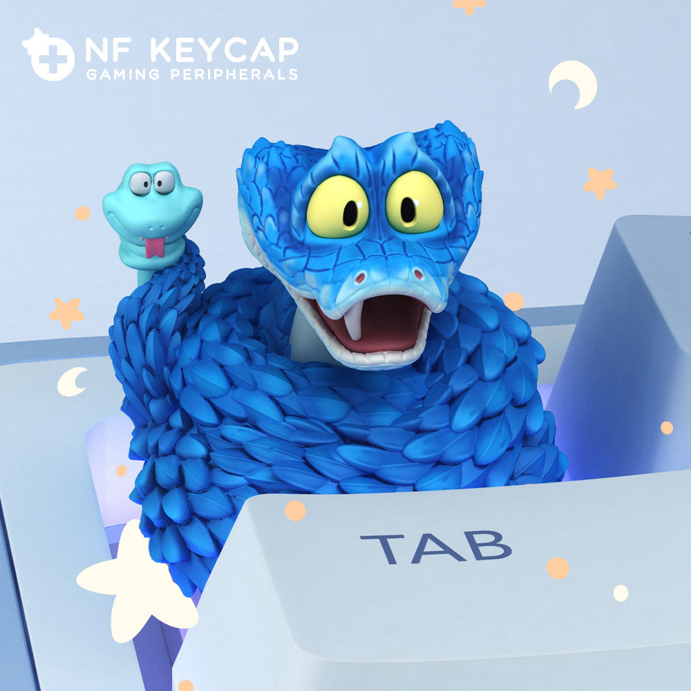 Gaming Keyboard Backlit - คีย์แคป Zootopia Gary De'Snake แบบกำหนดเองสำหรับคีย์บอร์ดแบบกลไก คีย์บอร์ดสำหรับ