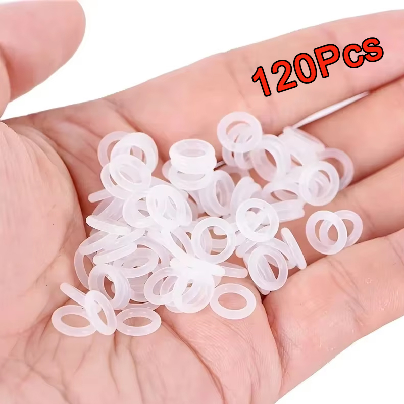 Keycap Puller Ring - โอริงซิลิโคนสำหรับคีย์บอร์ด 120 ชิ้น แหวนยางซิลิโคนสำหรับลดเสียงสวิตช์ ตัวลดเสียง แหวนซีลซิลิโคนสำหรับเปลี่ยนคีย์แคป