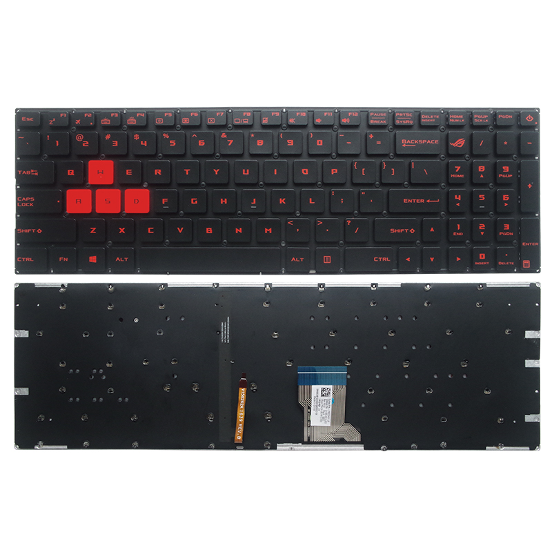 Gaming Keyboard Asus - Gzeele แป้นพิมพ์แล็ปท็อป backlit ภาษาอังกฤษ US สำหรับ