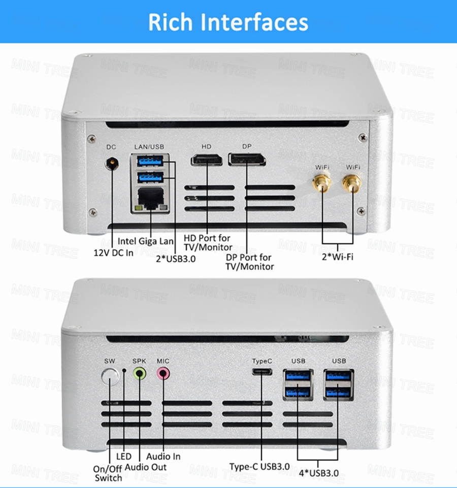 Intel Cpu Core I5 - มินิพีซี Win11 Cube รุ่นที่ 13 ใช้ซีพียู