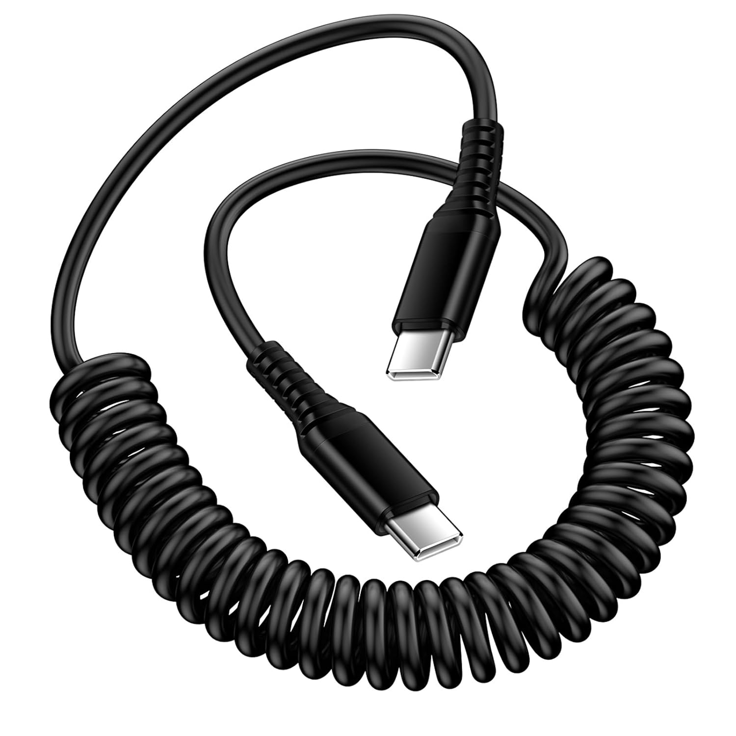 Coiled Usb Cable - สายชาร์จ Android Auto USB C to