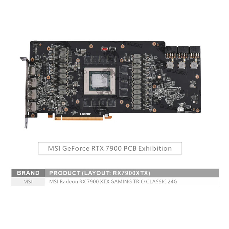 บล็อกน้ำ Bykski A-MS7900XTXTRI - Amd Vga Rx 7900 Xtx บทวิจารณ์และราคา