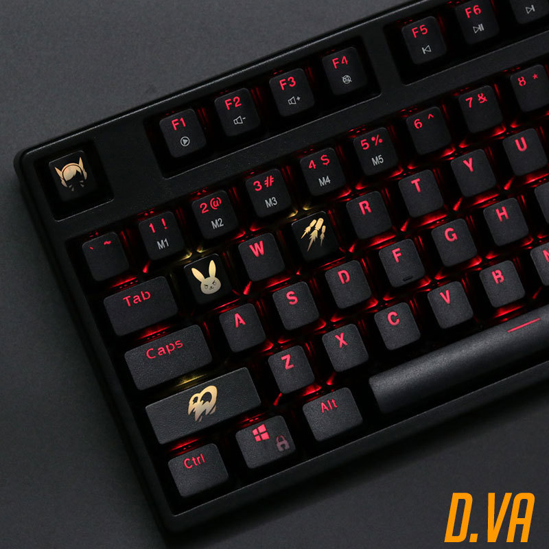 4 ชิ้น/เซ็ตคีย์ Backlight OW K - Keyboard Gaming Black บทวิจารณ์และราคา