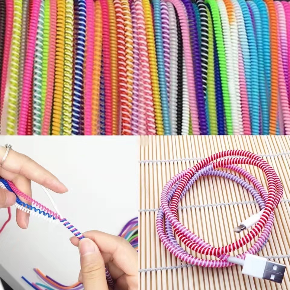 สายชาร์จ TPU แบบเกลียว ป้องกัน - Coiled Usb Cable บทวิจารณ์และราคา