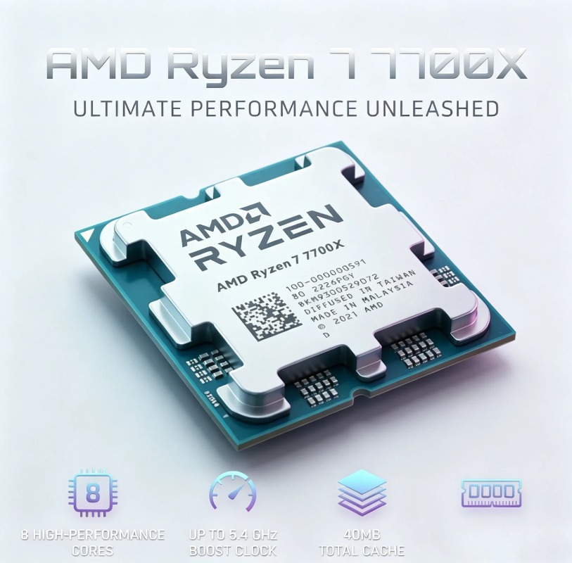 AMD Ryzen 7 7700X R7 7700X CPU - Amd Cpu Ryzen 7 บทวิจารณ์และราคา