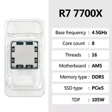AMD Ryzen 7 7700X R7 7700X ซีพ - Amd Cpu Ryzen 7 บทวิจารณ์และราคา