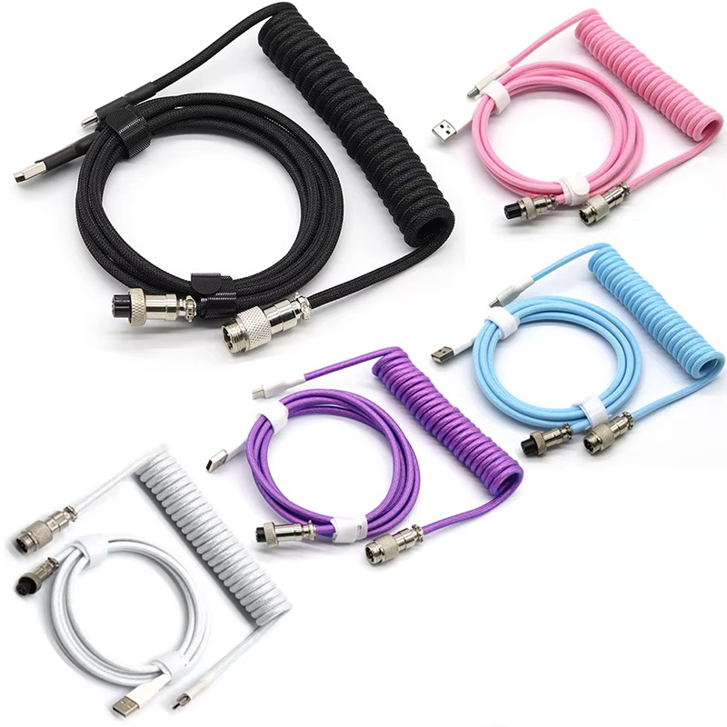 สายเคเบิลแบบขดสำหรับคีย์บอร์ดแ - Coiled Usb Cable บทวิจารณ์และราคา
