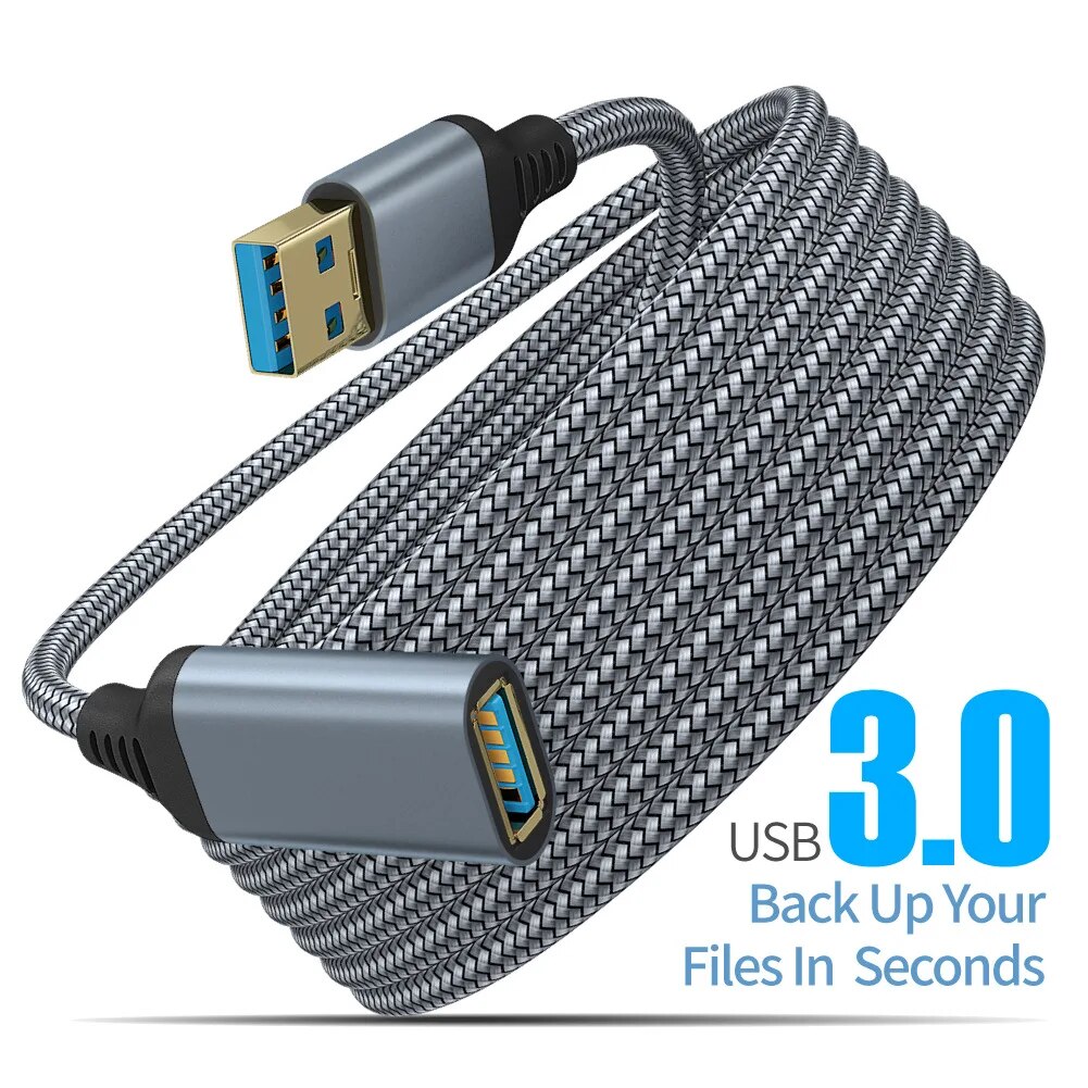 USB 3.0 สายต่อแบบถักไนลอน USB  - Coiled Usb Cable บทวิจารณ์และราคา