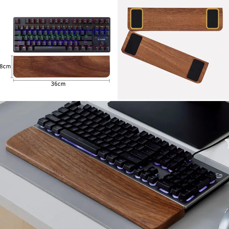 ที่พักข้อมือไม้แท้สำหรับคีย์บอ - Wrist Rest Wood บทวิจารณ์และราคา