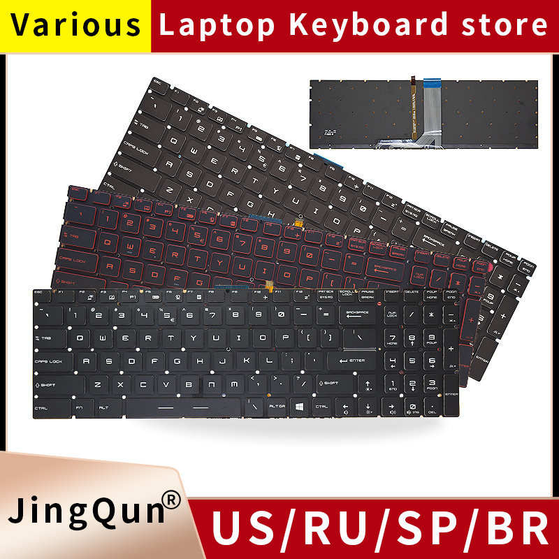 US/RU/SP/FR/TR/AR/NE คีย์บอร์ด - Gaming Keyboard Backlit บทวิจารณ์และราคา