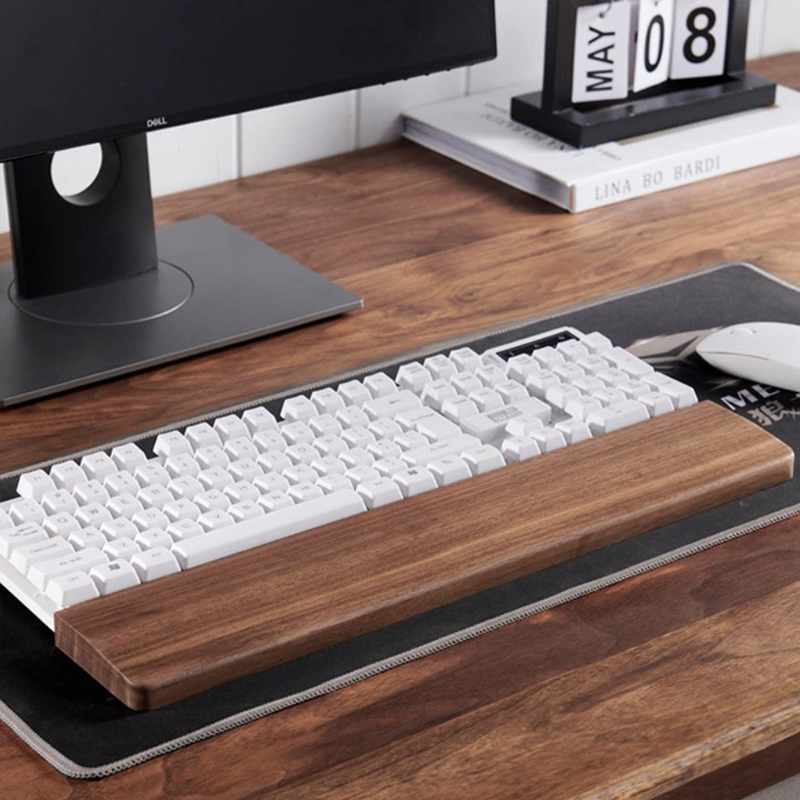 ตัวยึดแป้นพิมพ์ไม้วอลนัทสีดำสี - Wrist Rest Wood บทวิจารณ์และราคา