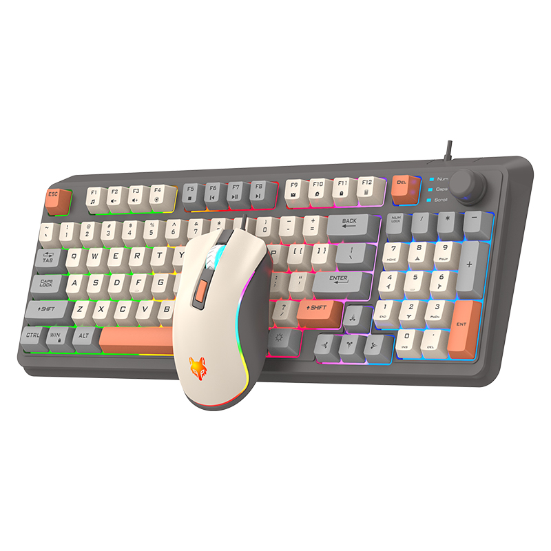 K820 USB เกมคีย์บอร์ดเมาส์ชุด  - Gaming Keyboard Bundle บทวิจารณ์และราคา