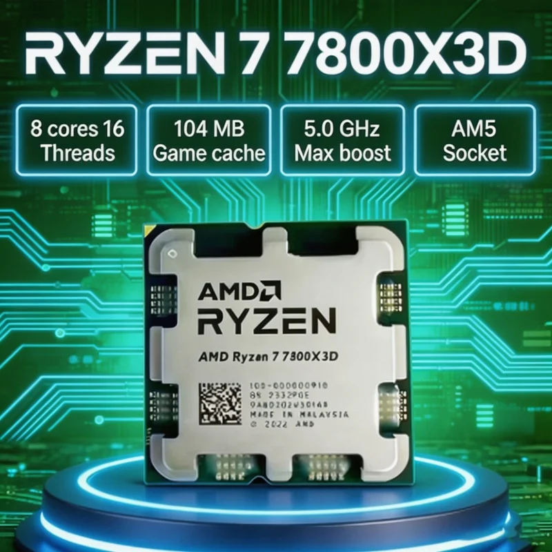 AMD Ryzen 7 7800X3D R7 7800X3D - Amd Cpu Ryzen 7 บทวิจารณ์และราคา