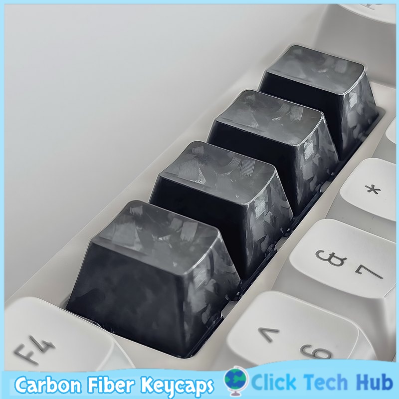 คีย์แคปคาร์บอนไฟเบอร์สีดำ 1 ชิ - Keyboard Gaming Black บทวิจารณ์และราคา