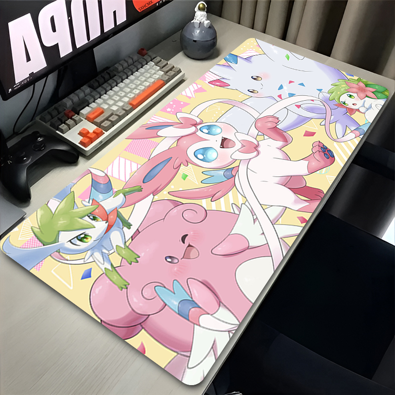 แผ่นรองเมาส์สีชมพูขนาดใหญ่ XXL - Gaming Keyboard Theme บทวิจารณ์และราคา