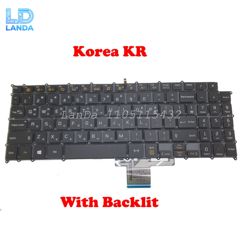 แล็ปท็อปแบ็คไลท์เกาหลี KR ภาษา - Gaming Keyboard Backlit บทวิจารณ์และราคา
