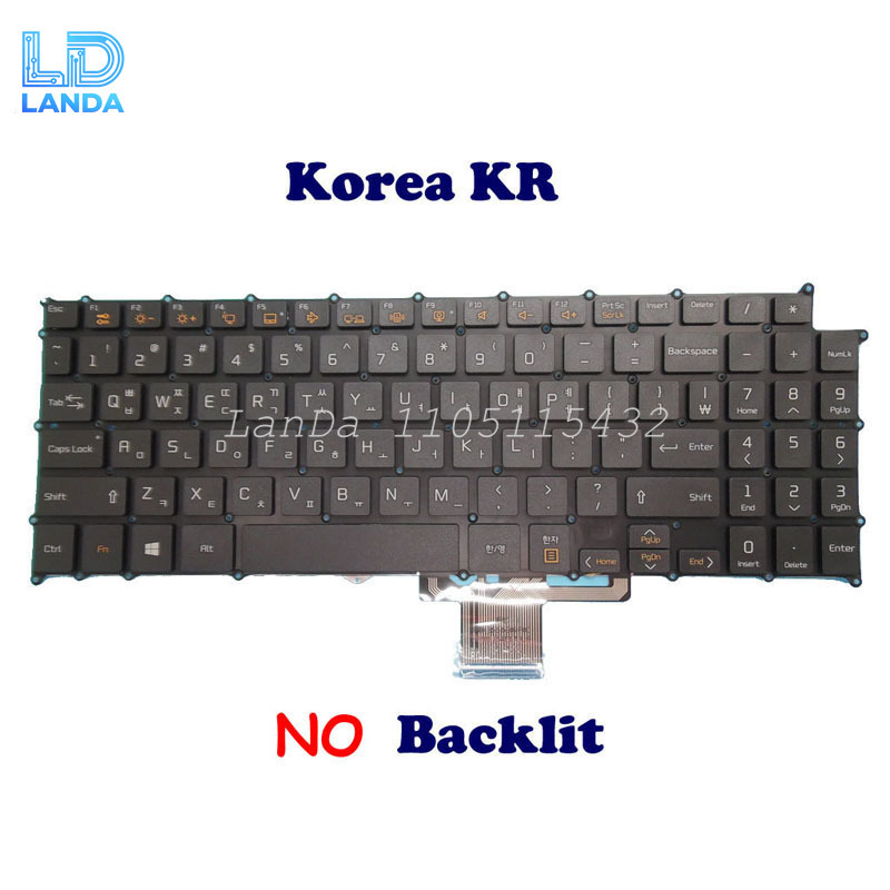 แล็ปท็อปแบ็คไลท์เกาหลี KR ภาษา - Gaming Keyboard Backlit บทวิจารณ์และราคา