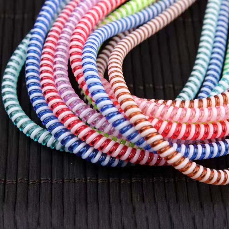 สายชาร์จแบบเกลียว TPU สีสันสดใ - Coiled Usb Cable บทวิจารณ์และราคา