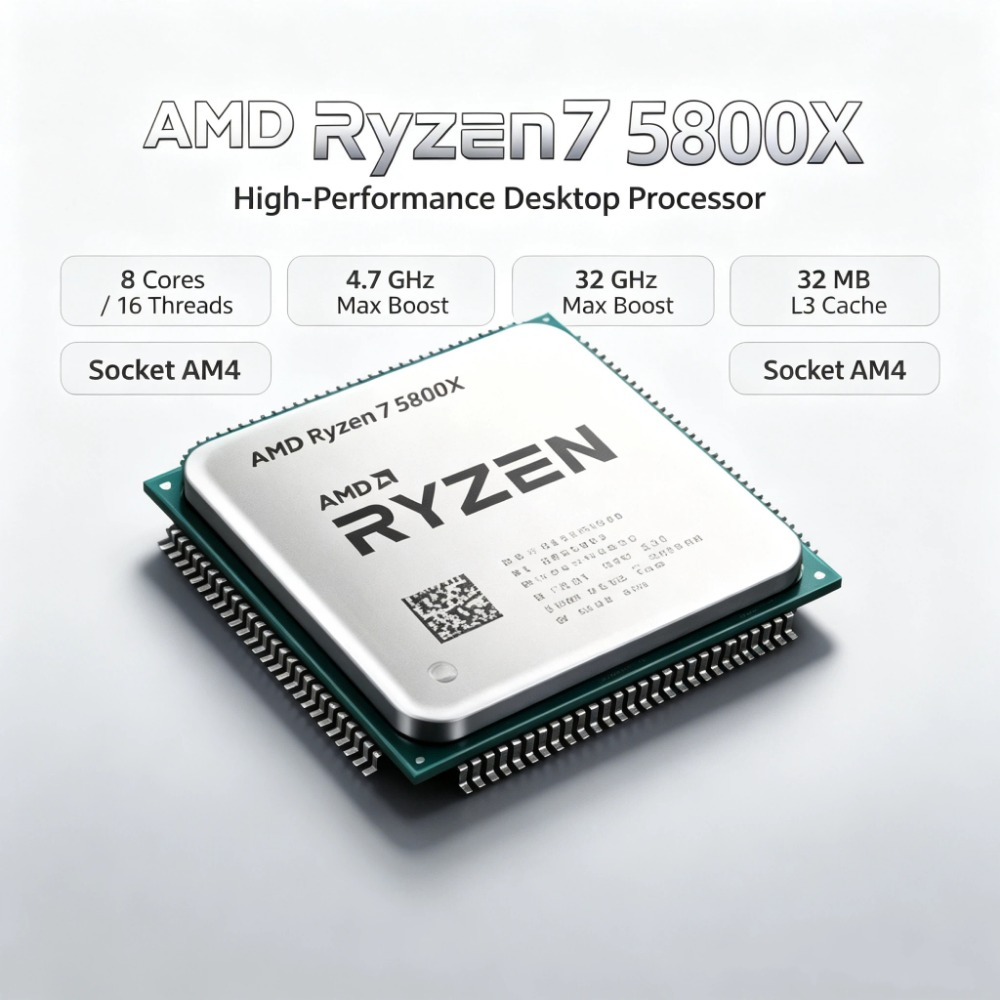 เอเอ็มดี ไรเซน 7 5800X ชิปเดสก - Amd Cpu Ryzen 7 บทวิจารณ์และราคา