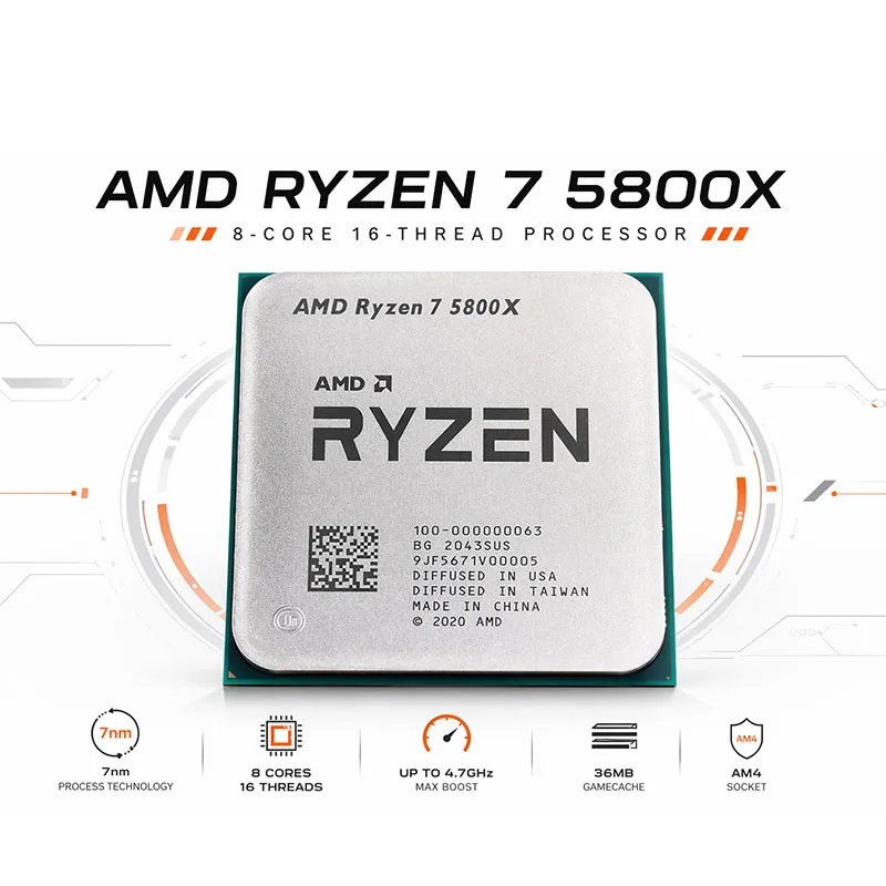 เอเอ็มดี ไรเซน 7 5800X ชิปเดสก - Amd Cpu Ryzen 7 บทวิจารณ์และราคา
