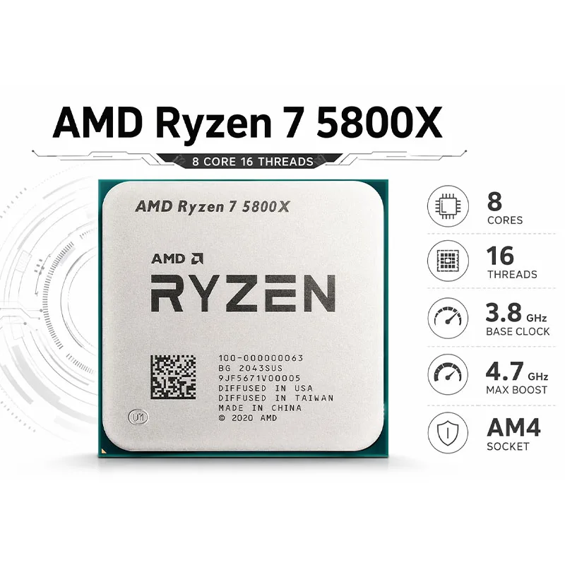 เอเอ็มดี ไรเซน 7 5800X ชิปเดสก - Amd Cpu Ryzen 7 บทวิจารณ์และราคา